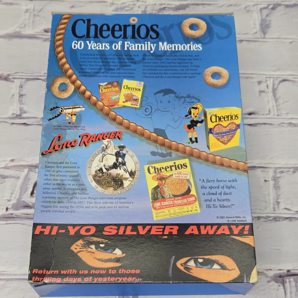 The Lone Ranger Miniature Lunch Box Cheerios 60th Anniversary 2001 General Mills
